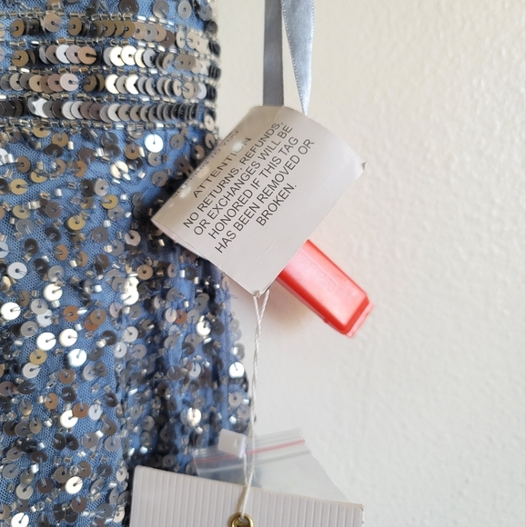 Mac Duggal Blue Sequin Gown - Picture 11 of 13